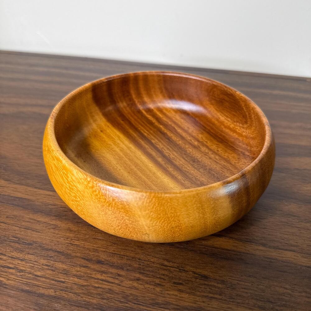 Vintage Mid-Century Monkey Pod Bowl | Hawaiian | Tiki